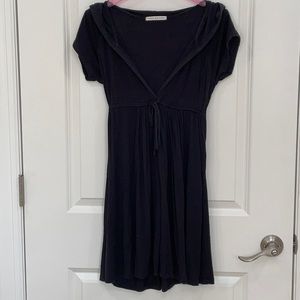 Robin Piccone black hooded cover-up dress. Size S